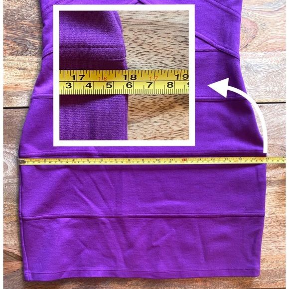 Express Purple & Mesh Bandage Bodycon Dress - Picture 6 of 8